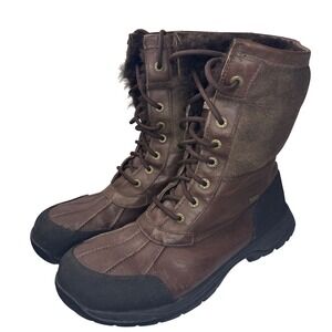 UGG Butte Gray/Black 5521 Cold Weather Waterproof Boots Men's Size 10.5